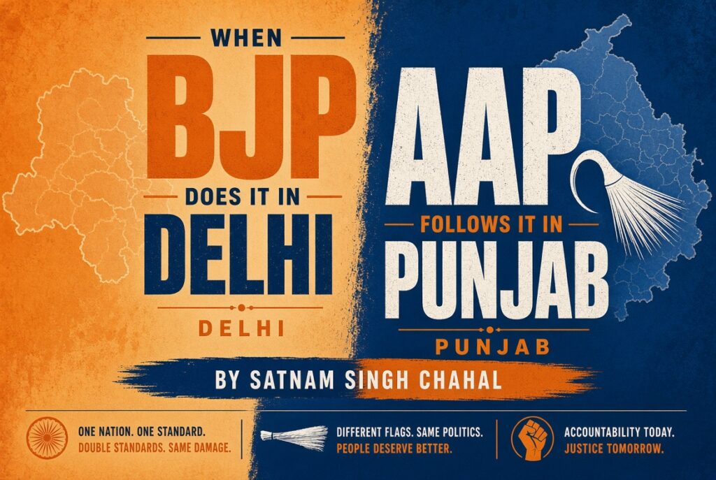 When BJP Does It in Delhi, AAP Follows It in Punjab