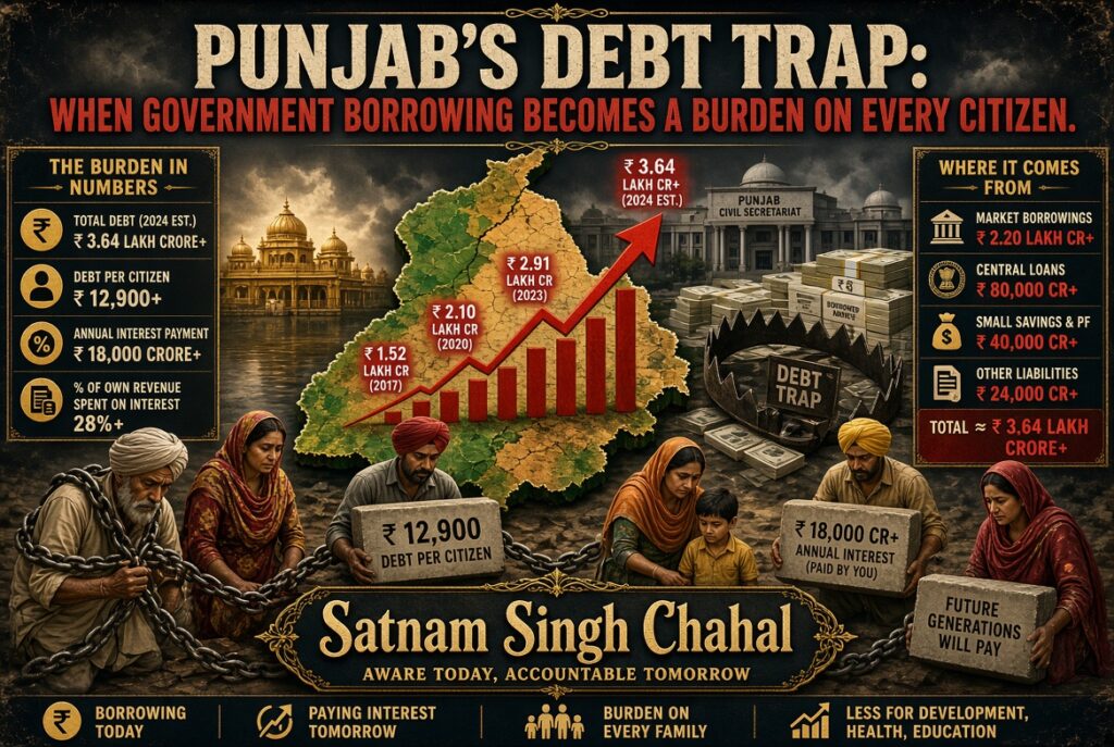 Punjab’s Debt Trap: When Government Borrowing Becomes a Burden on Every Citizen