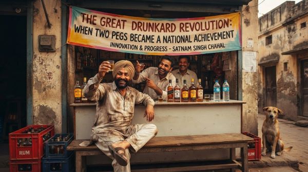The Great Drunkard Revolution: When Two Pegs Became a National Achievement