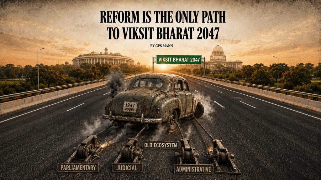 India cannot reach Viksit Bharat 2047 with institutions calibrated for last century. GPS Mann