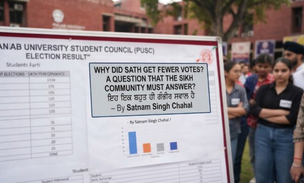 Why did SATH get fewer votes ? A question that the Sikh community must answer?Satnam Singh Chahal