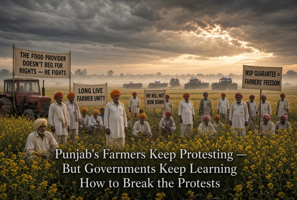 Punjab’s Farmers Keep Protesting -But Governments Keep Learning How to Break the Protests