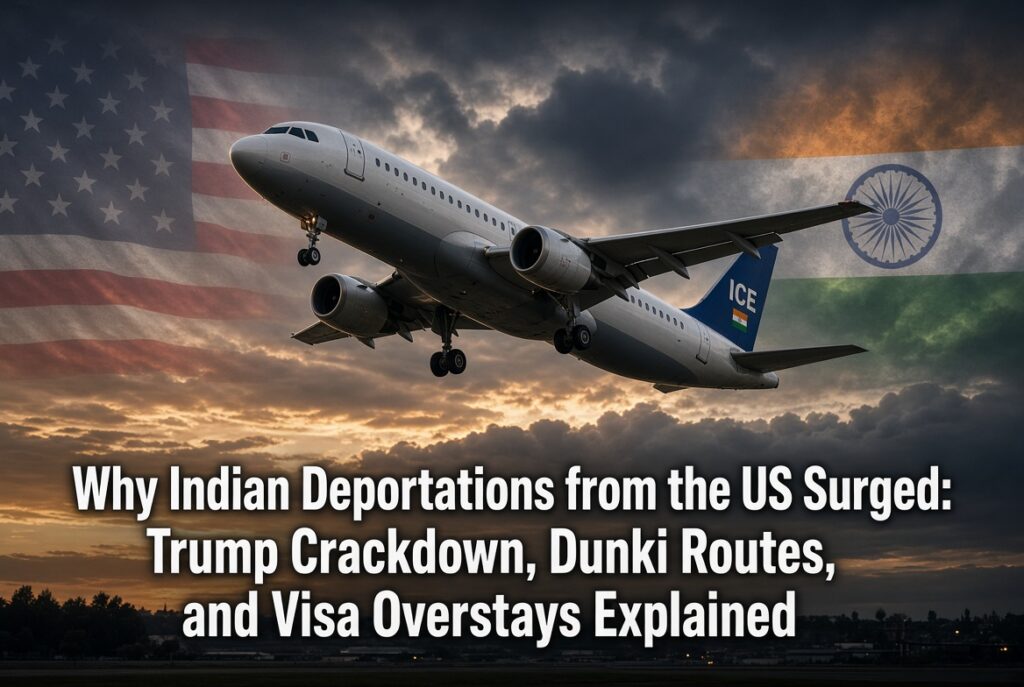 Why Indian Deportations from the US Surged: Trump Crackdown, Dunki Routes, and Visa Overstays Explained