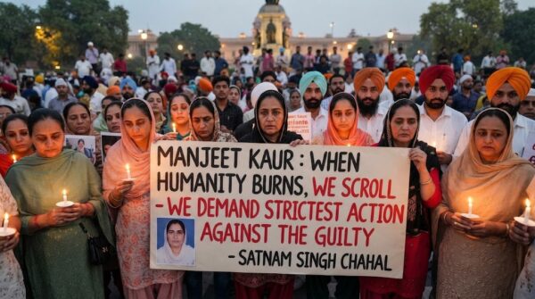 Manjeet Kaur : When humanity burns,we scroll-We demand strictest action against the guilty-Satnam Singh Chahal