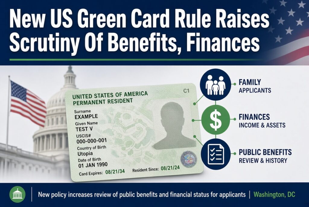 New US Green Card Rule Raises Scrutiny Of Benefits, Finances
