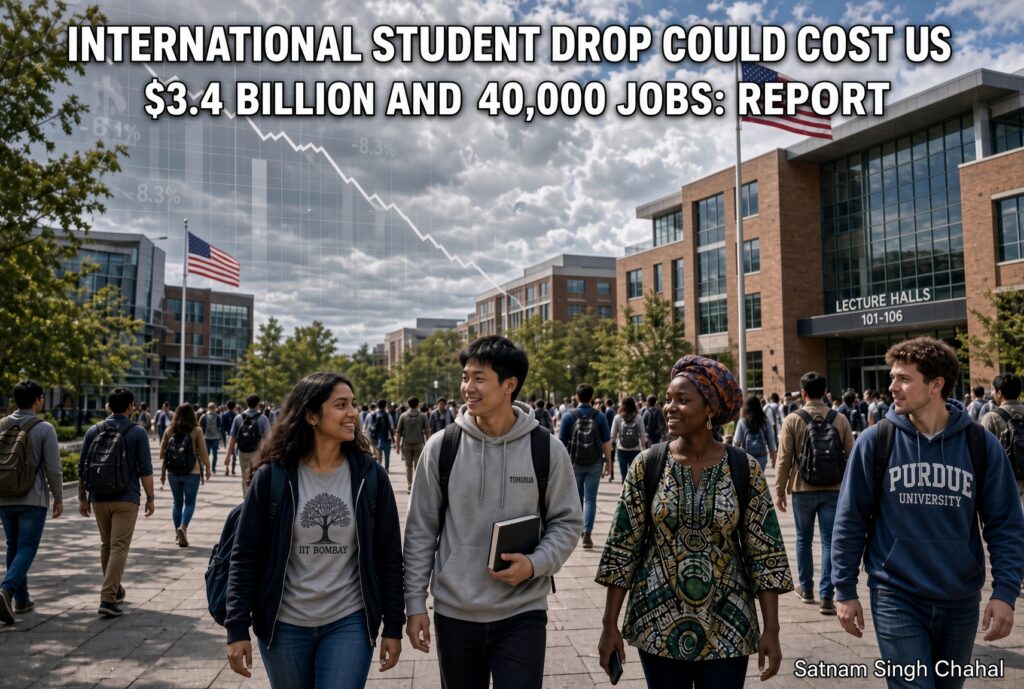 International Student Drop Could Cost US $3.4 Billion and 40,000 Jobs, New Analysis Warns