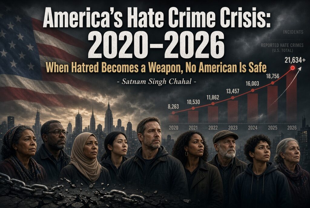 America’s hate crime crisis : 2020–2026 when hatred becomes a weapon ,No American is safe