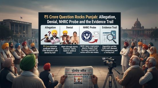 ₹5 Crore Question Rocks Punjab: Allegation, Denial, NHRC Probe and the Evidence Trail