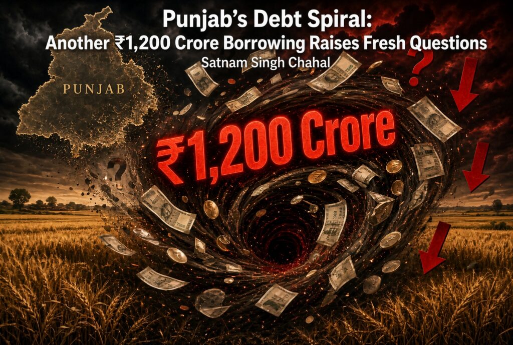 Punjab’s Debt Spiral: Another ₹1,200 Crore Borrowing Raises Fresh Questions-Satnam Singh Chahal