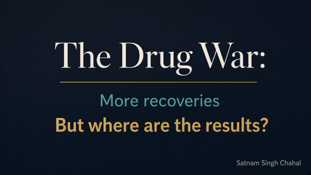 The Drug War: More recoveries But where are the results ?