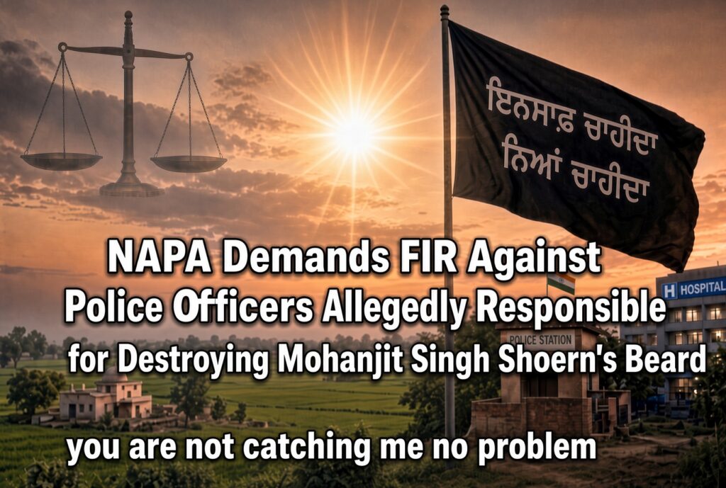NAPA Demands FIR Against Police Officers Allegedly Responsible for Destroying Mohanjit Singh Shoern’s Beard