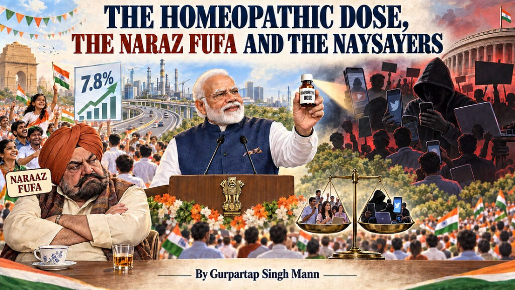 The Homeopathic Dose, the Naraz Fufa and the Naysayers-By Gurpartap Singh Mann