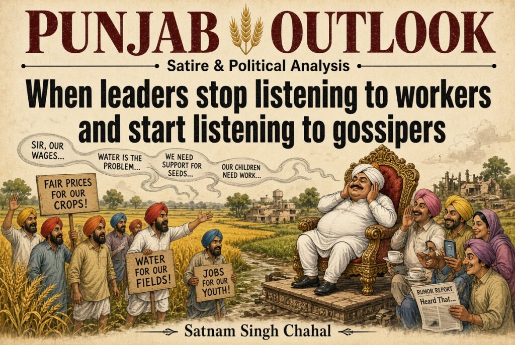Satire & Political Analysis-When leaders stop listening to workers and start listening to gossipers-Satnam Singh Chahal