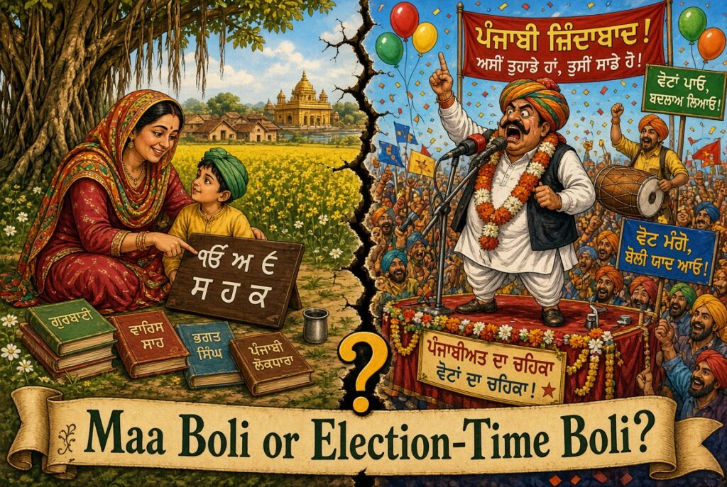Punjab Outlook Satire Punjabi: Maa Boli or Election-Time Boli?