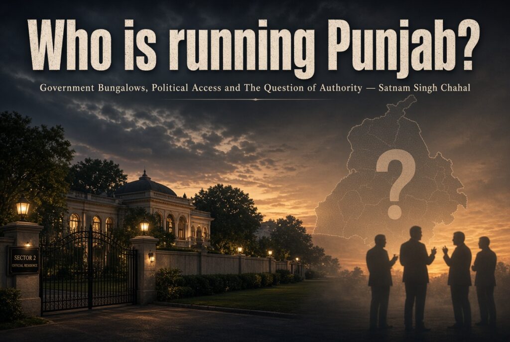 Who is running Punjab ? — Government Bunglows,Political access and The question of authority