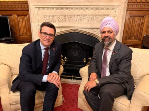 Tanmanjeet Singh Dhesi Holds Talks with Andy Burnham on Slough and National Defence Issues