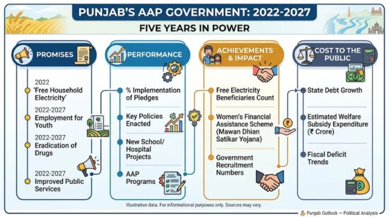 Punjab’s AAP Government, 2022–2027: Five Years in Power, Promises, Performance and the Cost to the Public