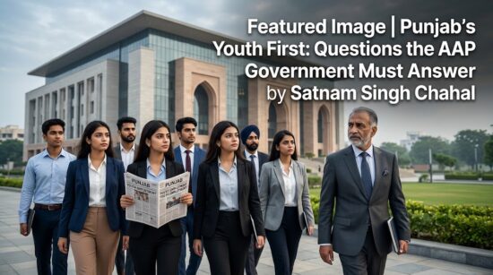 Punjab’s Youth First: Questions the AAP Government Must Answer-Satnam Singh Chahal