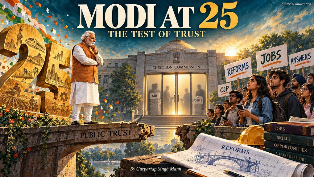 Modi at 25: Fatigue, a Restless Generation and the Test of Trust-By Gurpartap Singh Mann